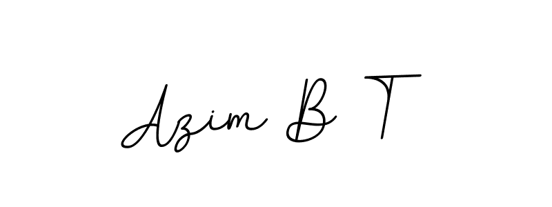 Make a beautiful signature design for name Azim B T. With this signature (BallpointsItalic-DORy9) style, you can create a handwritten signature for free. Azim B T signature style 11 images and pictures png