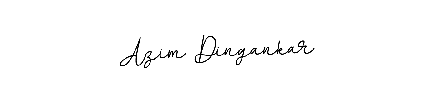 This is the best signature style for the Azim Dingankar name. Also you like these signature font (BallpointsItalic-DORy9). Mix name signature. Azim Dingankar signature style 11 images and pictures png