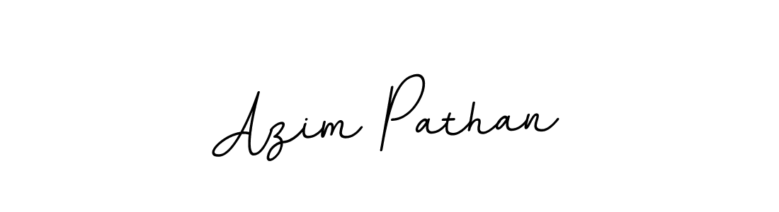 You should practise on your own different ways (BallpointsItalic-DORy9) to write your name (Azim Pathan) in signature. don't let someone else do it for you. Azim Pathan signature style 11 images and pictures png