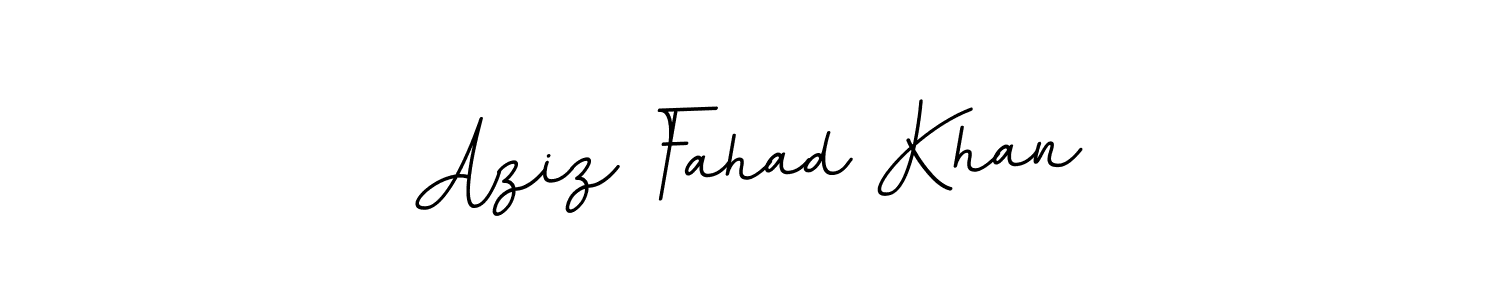 Use a signature maker to create a handwritten signature online. With this signature software, you can design (BallpointsItalic-DORy9) your own signature for name Aziz Fahad Khan. Aziz Fahad Khan signature style 11 images and pictures png