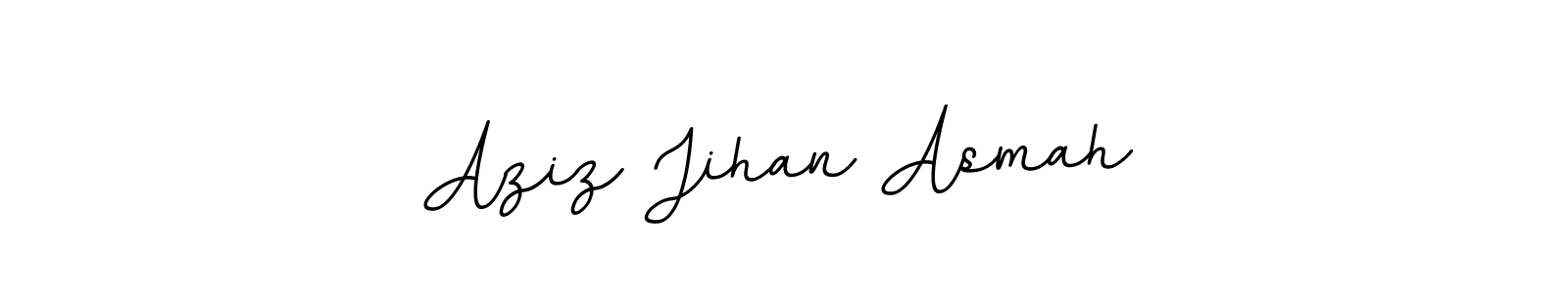 Aziz Jihan Asmah stylish signature style. Best Handwritten Sign (BallpointsItalic-DORy9) for my name. Handwritten Signature Collection Ideas for my name Aziz Jihan Asmah. Aziz Jihan Asmah signature style 11 images and pictures png