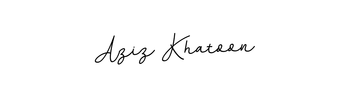 Make a beautiful signature design for name Aziz Khatoon. With this signature (BallpointsItalic-DORy9) style, you can create a handwritten signature for free. Aziz Khatoon signature style 11 images and pictures png