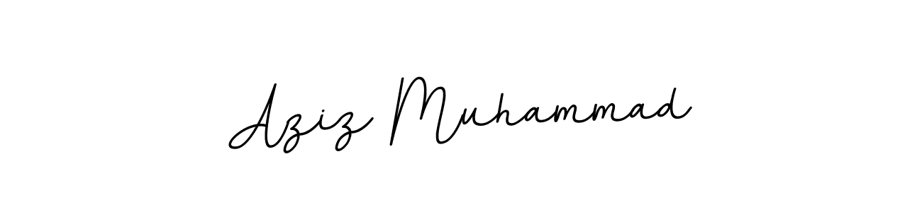 Create a beautiful signature design for name Aziz Muhammad. With this signature (BallpointsItalic-DORy9) fonts, you can make a handwritten signature for free. Aziz Muhammad signature style 11 images and pictures png
