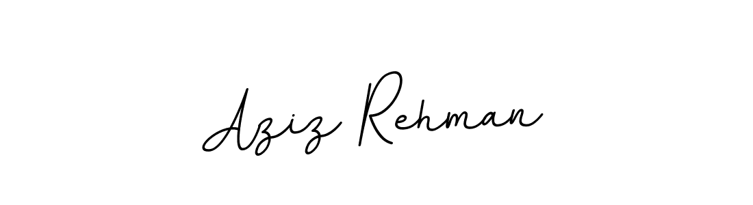 How to make Aziz Rehman name signature. Use BallpointsItalic-DORy9 style for creating short signs online. This is the latest handwritten sign. Aziz Rehman signature style 11 images and pictures png