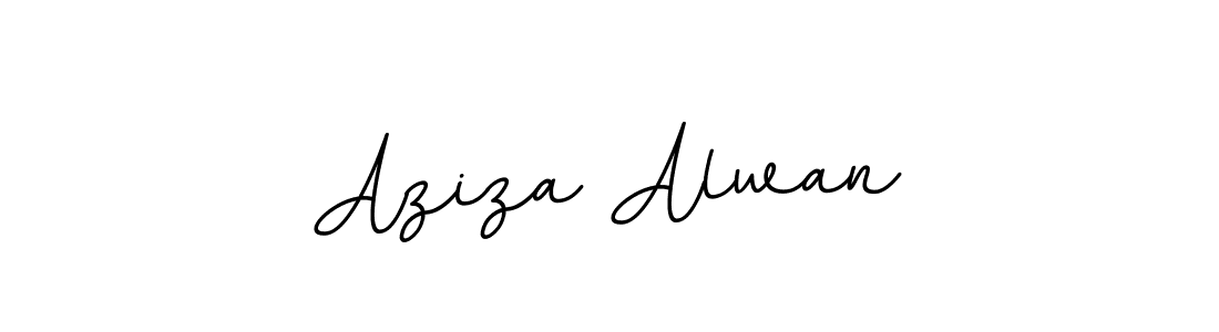 Use a signature maker to create a handwritten signature online. With this signature software, you can design (BallpointsItalic-DORy9) your own signature for name Aziza Alwan. Aziza Alwan signature style 11 images and pictures png