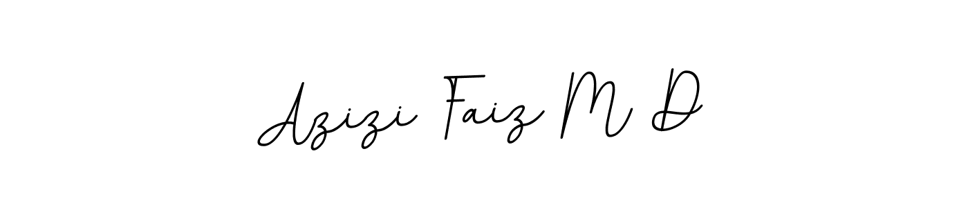 Similarly BallpointsItalic-DORy9 is the best handwritten signature design. Signature creator online .You can use it as an online autograph creator for name Azizi Faiz M D. Azizi Faiz M D signature style 11 images and pictures png