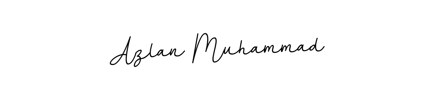 Design your own signature with our free online signature maker. With this signature software, you can create a handwritten (BallpointsItalic-DORy9) signature for name Azlan Muhammad. Azlan Muhammad signature style 11 images and pictures png