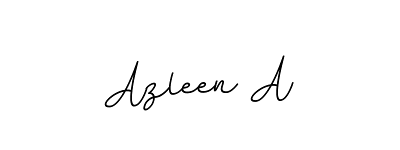 Create a beautiful signature design for name Azleen A. With this signature (BallpointsItalic-DORy9) fonts, you can make a handwritten signature for free. Azleen A signature style 11 images and pictures png