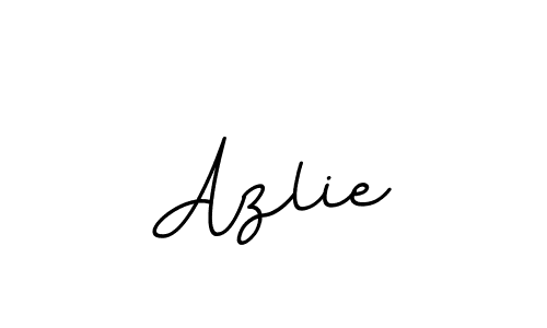 How to make Azlie name signature. Use BallpointsItalic-DORy9 style for creating short signs online. This is the latest handwritten sign. Azlie signature style 11 images and pictures png