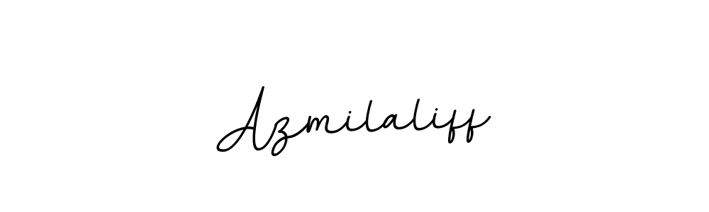 Design your own signature with our free online signature maker. With this signature software, you can create a handwritten (BallpointsItalic-DORy9) signature for name Azmilaliff. Azmilaliff signature style 11 images and pictures png