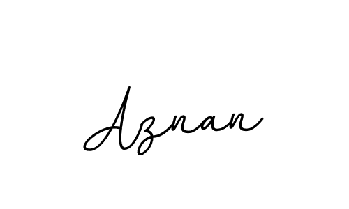 How to make Aznan name signature. Use BallpointsItalic-DORy9 style for creating short signs online. This is the latest handwritten sign. Aznan signature style 11 images and pictures png