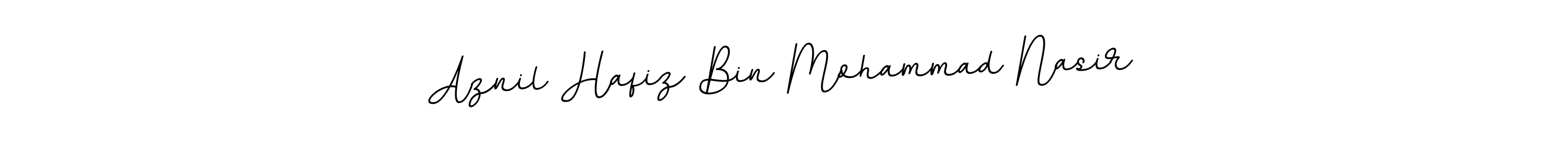 Design your own signature with our free online signature maker. With this signature software, you can create a handwritten (BallpointsItalic-DORy9) signature for name Aznil Hafiz Bin Mohammad Nasir. Aznil Hafiz Bin Mohammad Nasir signature style 11 images and pictures png