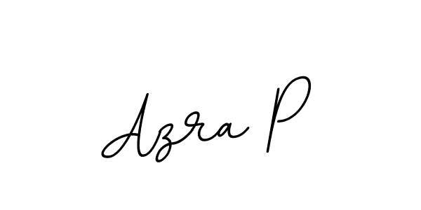 Design your own signature with our free online signature maker. With this signature software, you can create a handwritten (BallpointsItalic-DORy9) signature for name Azra P. Azra P signature style 11 images and pictures png