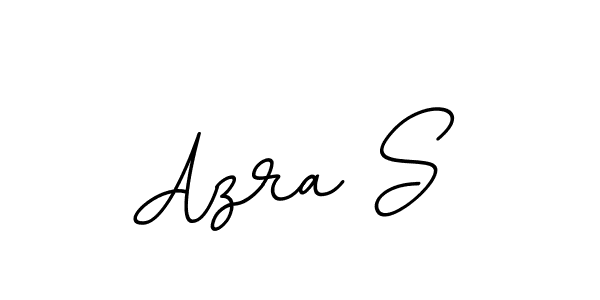 The best way (BallpointsItalic-DORy9) to make a short signature is to pick only two or three words in your name. The name Azra S include a total of six letters. For converting this name. Azra S signature style 11 images and pictures png