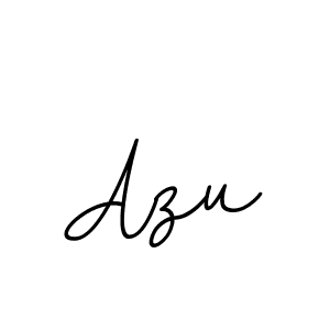 Use a signature maker to create a handwritten signature online. With this signature software, you can design (BallpointsItalic-DORy9) your own signature for name Azu. Azu signature style 11 images and pictures png