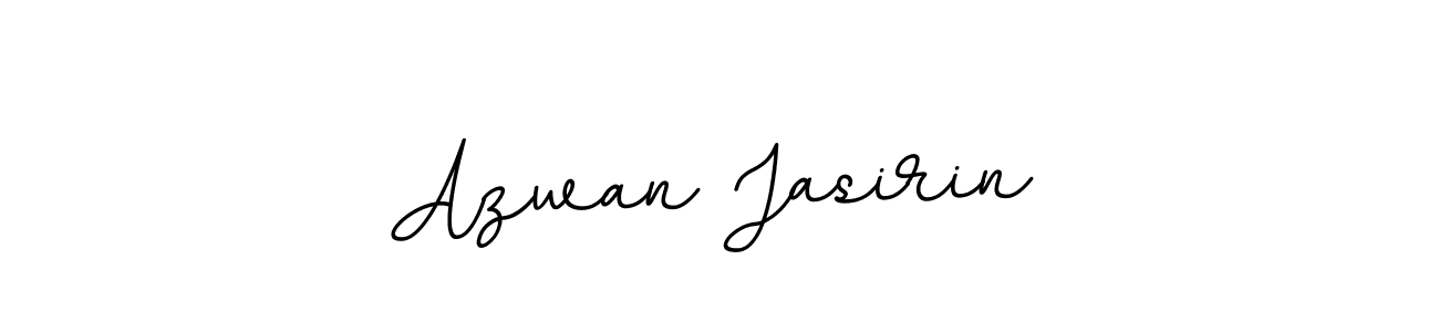 This is the best signature style for the Azwan Jasirin name. Also you like these signature font (BallpointsItalic-DORy9). Mix name signature. Azwan Jasirin signature style 11 images and pictures png