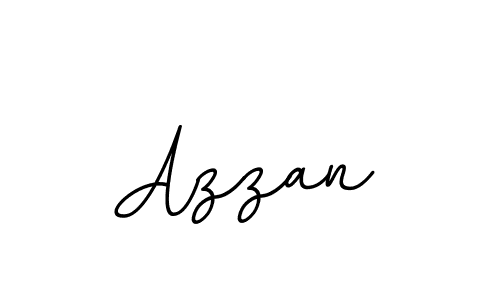 How to make Azzan name signature. Use BallpointsItalic-DORy9 style for creating short signs online. This is the latest handwritten sign. Azzan signature style 11 images and pictures png