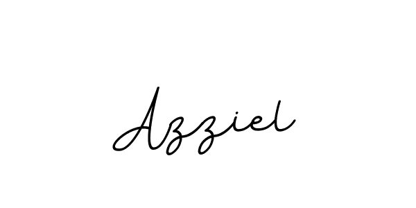 Use a signature maker to create a handwritten signature online. With this signature software, you can design (BallpointsItalic-DORy9) your own signature for name Azziel. Azziel signature style 11 images and pictures png