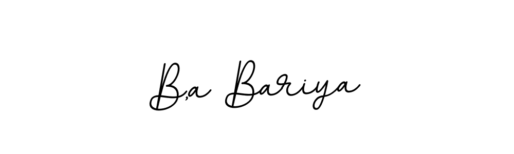 Make a beautiful signature design for name B,a Bariya. Use this online signature maker to create a handwritten signature for free. B,a Bariya signature style 11 images and pictures png