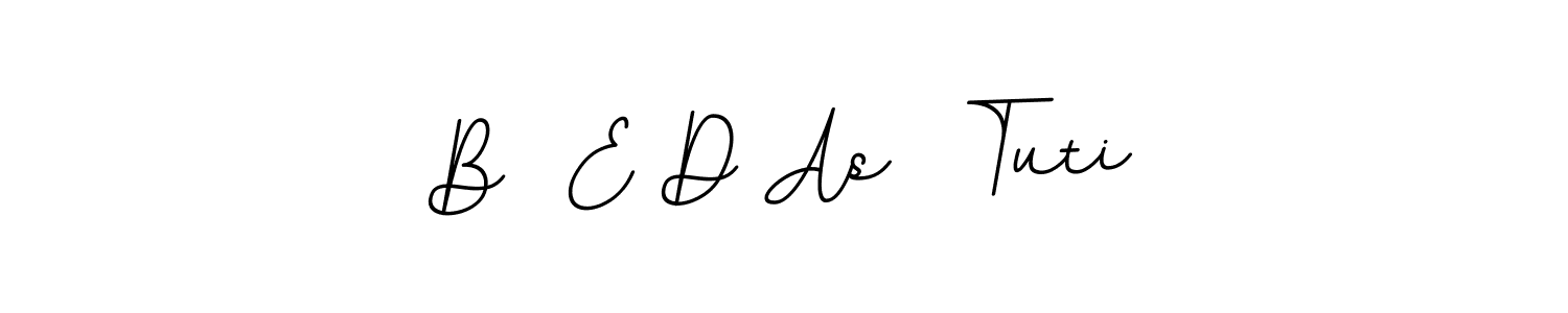 Use a signature maker to create a handwritten signature online. With this signature software, you can design (BallpointsItalic-DORy9) your own signature for name B  E D As  Tuti. B  E D As  Tuti signature style 11 images and pictures png