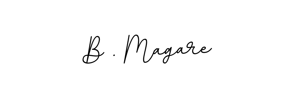 Design your own signature with our free online signature maker. With this signature software, you can create a handwritten (BallpointsItalic-DORy9) signature for name B . Magare. B . Magare signature style 11 images and pictures png