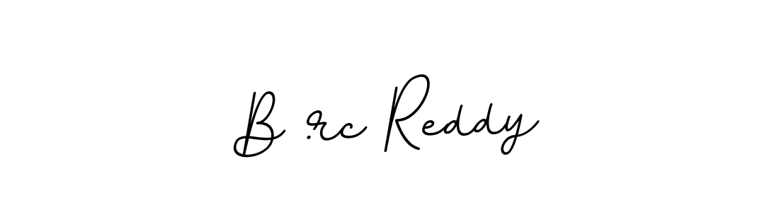 Design your own signature with our free online signature maker. With this signature software, you can create a handwritten (BallpointsItalic-DORy9) signature for name B .rc Reddy. B .rc Reddy signature style 11 images and pictures png