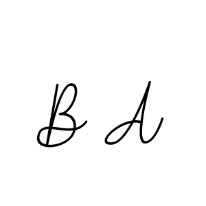 Also we have B A name is the best signature style. Create professional handwritten signature collection using BallpointsItalic-DORy9 autograph style. B A signature style 11 images and pictures png