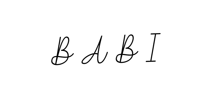 How to Draw B A B I signature style? BallpointsItalic-DORy9 is a latest design signature styles for name B A B I. B A B I signature style 11 images and pictures png