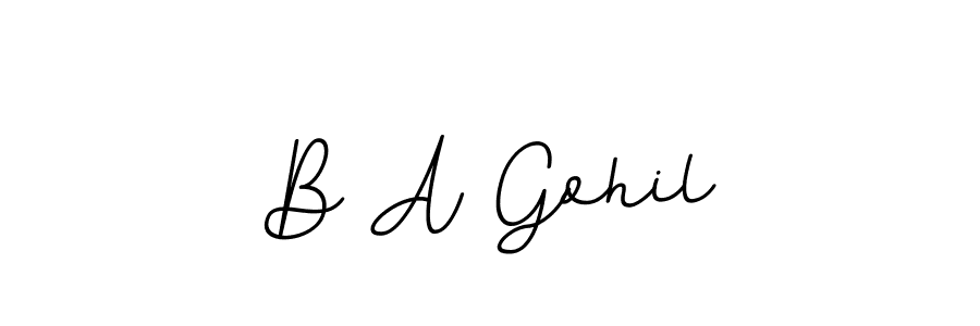 You can use this online signature creator to create a handwritten signature for the name B A Gohil. This is the best online autograph maker. B A Gohil signature style 11 images and pictures png
