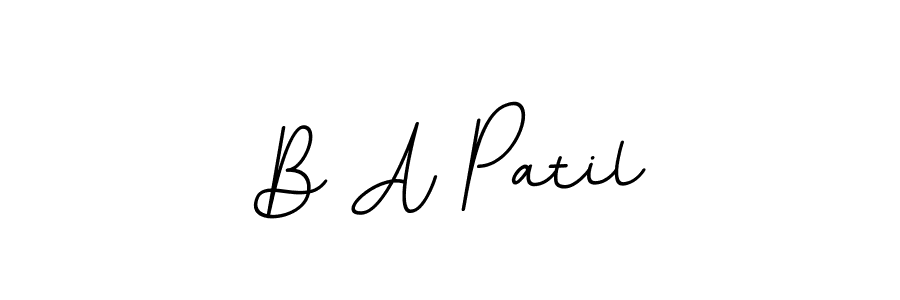 You should practise on your own different ways (BallpointsItalic-DORy9) to write your name (B A Patil) in signature. don't let someone else do it for you. B A Patil signature style 11 images and pictures png