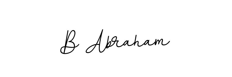 The best way (BallpointsItalic-DORy9) to make a short signature is to pick only two or three words in your name. The name B Abraham include a total of six letters. For converting this name. B Abraham signature style 11 images and pictures png