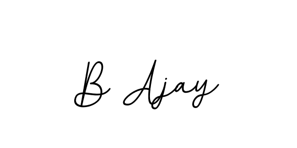Create a beautiful signature design for name B Ajay. With this signature (BallpointsItalic-DORy9) fonts, you can make a handwritten signature for free. B Ajay signature style 11 images and pictures png