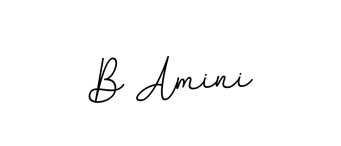B Amini stylish signature style. Best Handwritten Sign (BallpointsItalic-DORy9) for my name. Handwritten Signature Collection Ideas for my name B Amini. B Amini signature style 11 images and pictures png