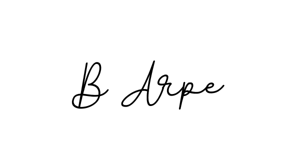 Design your own signature with our free online signature maker. With this signature software, you can create a handwritten (BallpointsItalic-DORy9) signature for name B Arpe. B Arpe signature style 11 images and pictures png