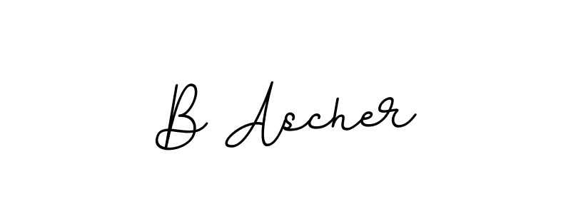 B Ascher stylish signature style. Best Handwritten Sign (BallpointsItalic-DORy9) for my name. Handwritten Signature Collection Ideas for my name B Ascher. B Ascher signature style 11 images and pictures png