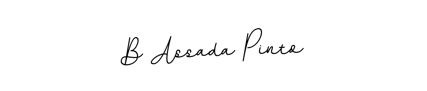 How to make B Assada Pinto signature? BallpointsItalic-DORy9 is a professional autograph style. Create handwritten signature for B Assada Pinto name. B Assada Pinto signature style 11 images and pictures png