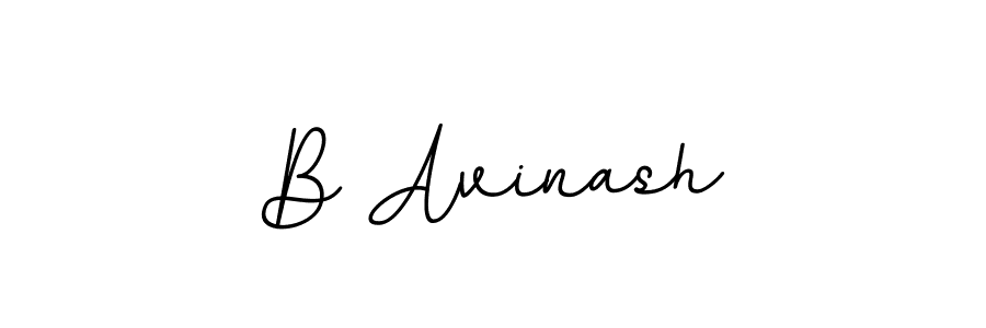 Design your own signature with our free online signature maker. With this signature software, you can create a handwritten (BallpointsItalic-DORy9) signature for name B Avinash. B Avinash signature style 11 images and pictures png