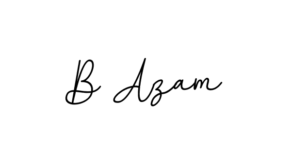 B Azam stylish signature style. Best Handwritten Sign (BallpointsItalic-DORy9) for my name. Handwritten Signature Collection Ideas for my name B Azam. B Azam signature style 11 images and pictures png