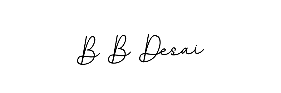 Use a signature maker to create a handwritten signature online. With this signature software, you can design (BallpointsItalic-DORy9) your own signature for name B B Desai. B B Desai signature style 11 images and pictures png