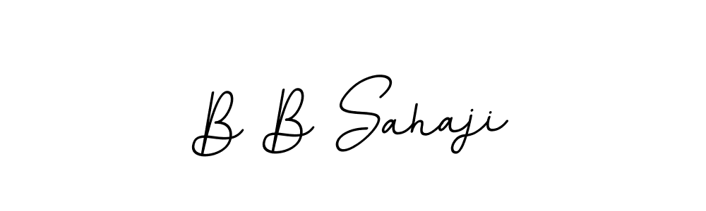 BallpointsItalic-DORy9 is a professional signature style that is perfect for those who want to add a touch of class to their signature. It is also a great choice for those who want to make their signature more unique. Get B B Sahaji name to fancy signature for free. B B Sahaji signature style 11 images and pictures png