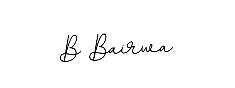 The best way (BallpointsItalic-DORy9) to make a short signature is to pick only two or three words in your name. The name B Bairwa include a total of six letters. For converting this name. B Bairwa signature style 11 images and pictures png