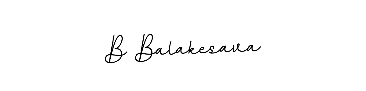 The best way (BallpointsItalic-DORy9) to make a short signature is to pick only two or three words in your name. The name B Balakesava include a total of six letters. For converting this name. B Balakesava signature style 11 images and pictures png