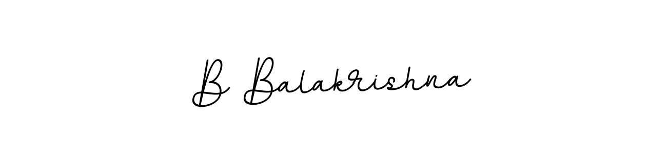 How to make B Balakrishna name signature. Use BallpointsItalic-DORy9 style for creating short signs online. This is the latest handwritten sign. B Balakrishna signature style 11 images and pictures png