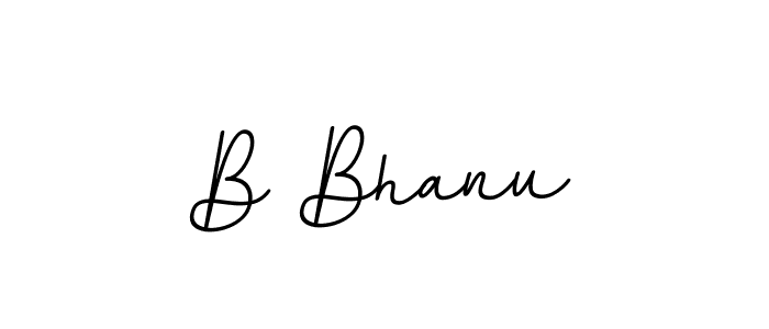 Design your own signature with our free online signature maker. With this signature software, you can create a handwritten (BallpointsItalic-DORy9) signature for name B Bhanu. B Bhanu signature style 11 images and pictures png