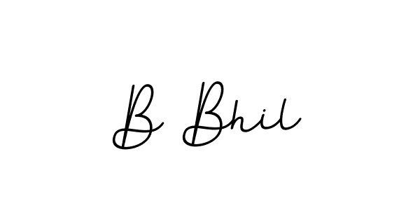 How to make B Bhil name signature. Use BallpointsItalic-DORy9 style for creating short signs online. This is the latest handwritten sign. B Bhil signature style 11 images and pictures png