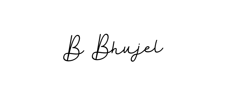 Also we have B Bhujel name is the best signature style. Create professional handwritten signature collection using BallpointsItalic-DORy9 autograph style. B Bhujel signature style 11 images and pictures png