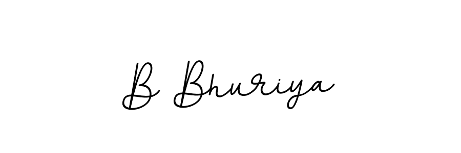 Use a signature maker to create a handwritten signature online. With this signature software, you can design (BallpointsItalic-DORy9) your own signature for name B Bhuriya. B Bhuriya signature style 11 images and pictures png