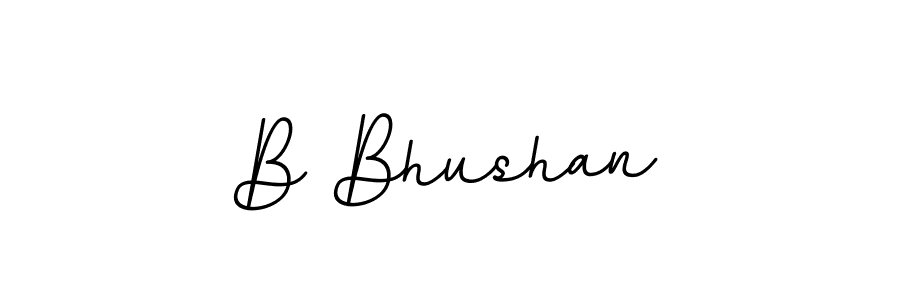 The best way (BallpointsItalic-DORy9) to make a short signature is to pick only two or three words in your name. The name B Bhushan include a total of six letters. For converting this name. B Bhushan signature style 11 images and pictures png