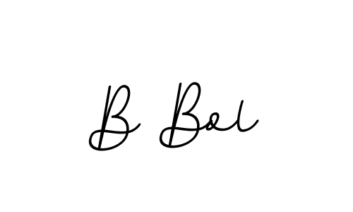 B Bol stylish signature style. Best Handwritten Sign (BallpointsItalic-DORy9) for my name. Handwritten Signature Collection Ideas for my name B Bol. B Bol signature style 11 images and pictures png