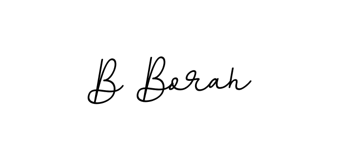 The best way (BallpointsItalic-DORy9) to make a short signature is to pick only two or three words in your name. The name B Borah include a total of six letters. For converting this name. B Borah signature style 11 images and pictures png